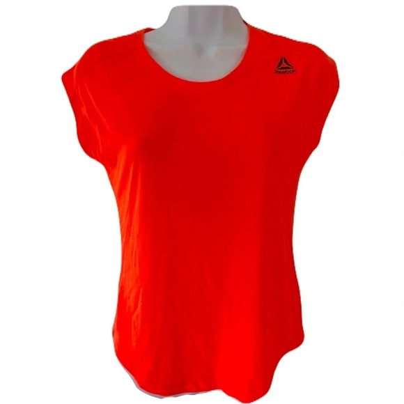 Reebok/ Supremium tee Speedwick/ Neon orange/ Size US XS - Picture 1 of 8
